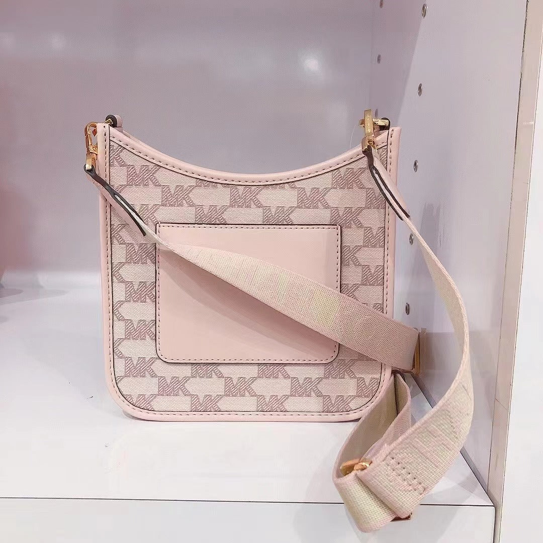 Michael Kors 35S2G7BM1J Briley Small Logo Messenger Bag Powder Blush Multi Michael Kors 35S2G7BM1J Briley Small Logo Messenger Bag Powder Blush Multi